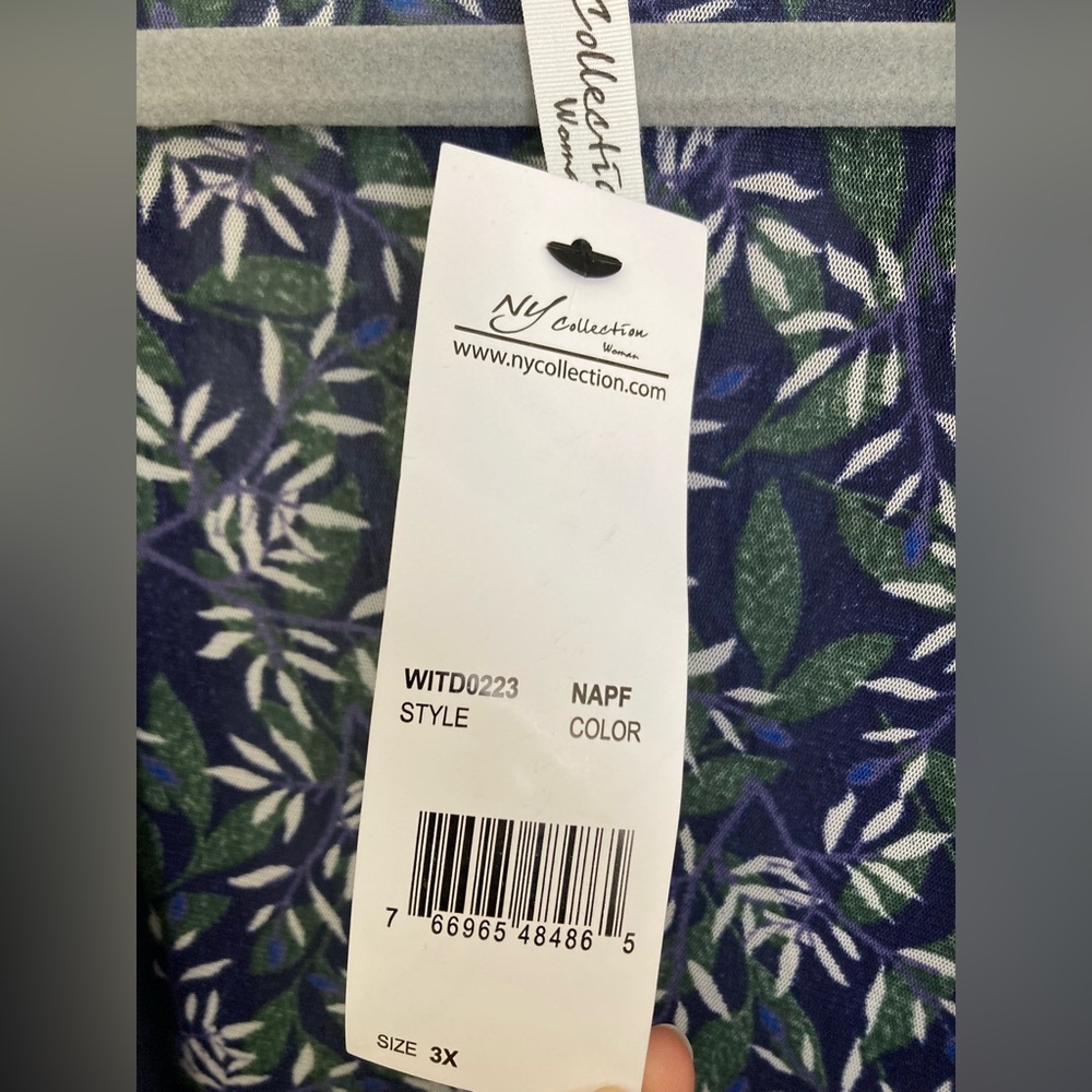 NY Collection | NWT Women’s 2 Piece Set Floral Sheer Cardigan & Dress - Picture 5 of 8